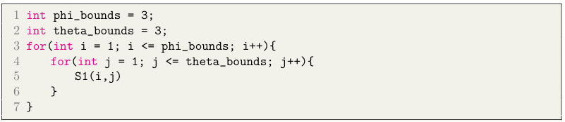  Figure 2.2: An simpli ed loop nest from the GeoAc codebase.